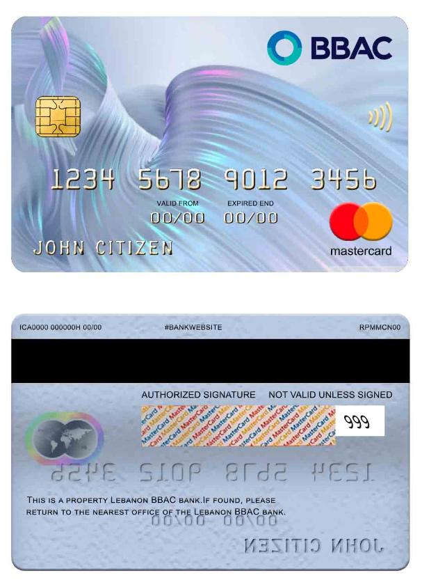 Lebanon BBAC bank mastercard